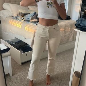 Zara Cropped Flare Jeans